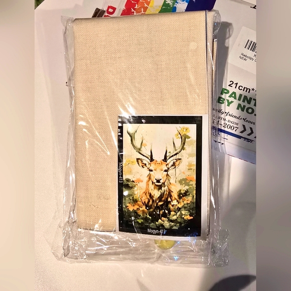 Rebotipy Deer Paint by Numbers Deer in The Forest DIY Paint by Numbers Kit Art - Picture 2 of 12